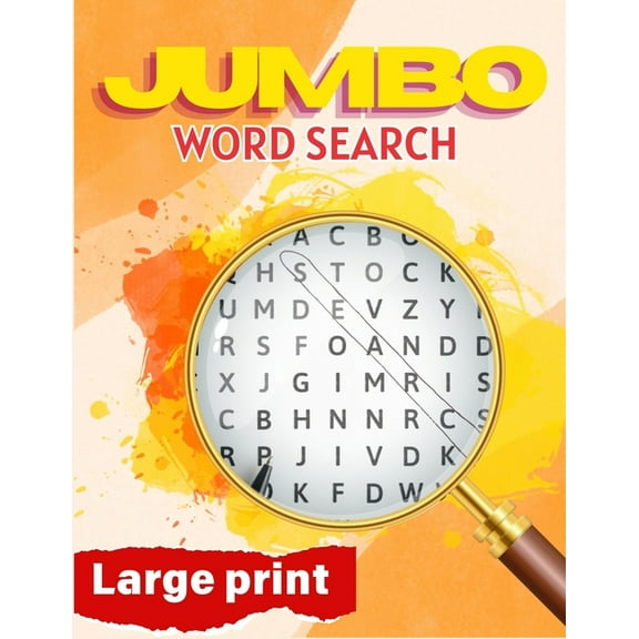 Jumbo Word Search Large Print: Word Search Puzzle Book, Multi Theme Word Searches for Adults, (Paperback)