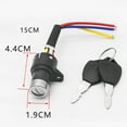 thumbnail image 4 of Electric Bicycle Ignition Key S M L 3 Wire Position Power Switch With Keys For Scooter E-Bike Power Lock Accessories, 4 of 11