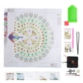 thumbnail image 4 of Wall Clock  Painting  Resin Rhinestone + Cloth Aesthetic Sense DIY  Clock Drawing  For DIY For  Painting Decoration DZ242, 4 of 8