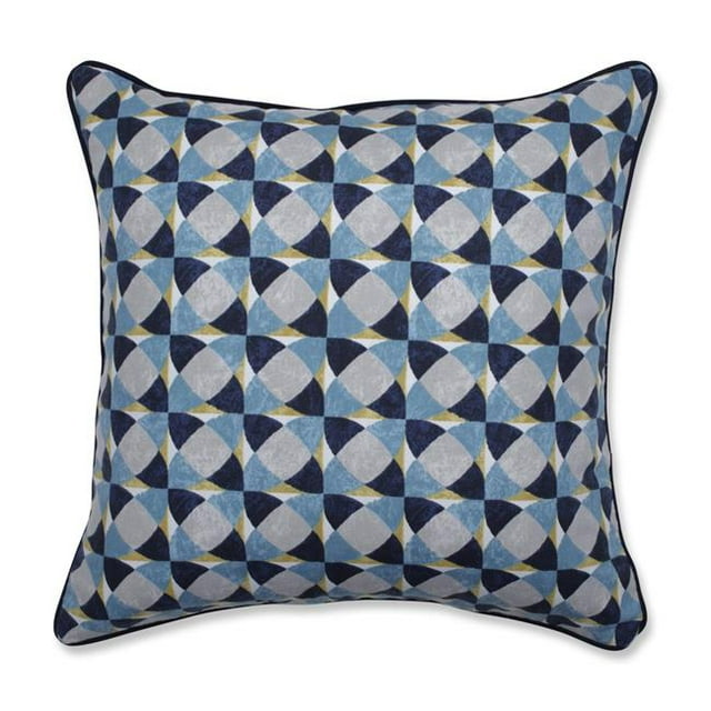 Pillow Perfect 622446 Indoor Echo Geo Paon Oreiller - Bleu