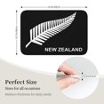 thumbnail image 3 of Alfombra de baño antideslizante supersuave con la bandera de Nueva Zelanda "Silver Fern" para baño, cocina, dormitorio, hogar, 15,75 x 23,62 pulgadas, 3 of 6