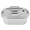 thumbnail image 1 of Stainless Steel Lunch Box Metal Bento Box Snack Food Container Outdoor Storage Box Lunch Box For Ki Hy, 1 of 5
