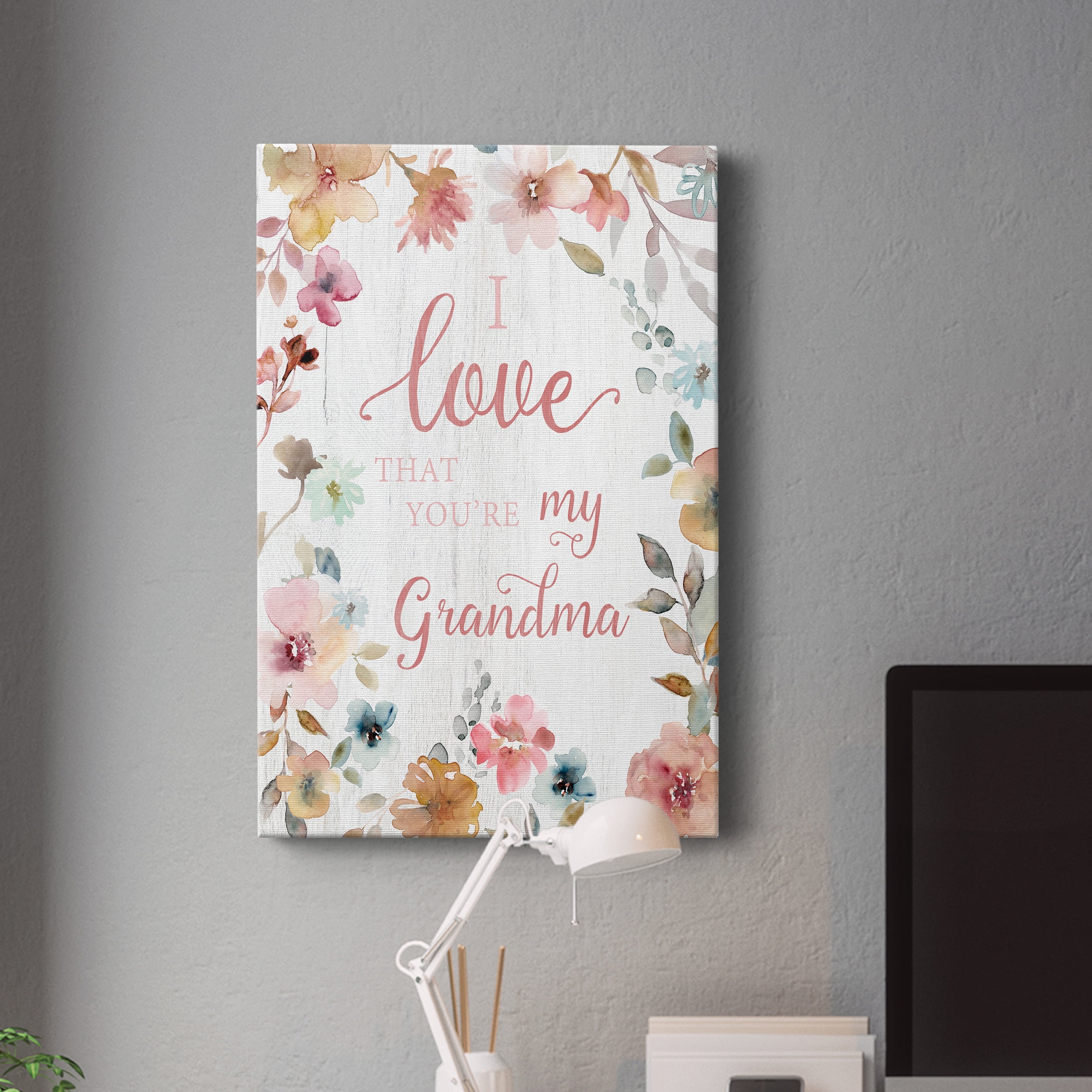 Love Grandma Premium Gallery Wrapped Canvas - Ready to Hang - 24 x 36