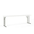 thumbnail image 1 of 18''W x 96''L Granite White Plastic Folding Training Table, 1 of 9