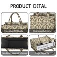 thumbnail image 4 of Large Capacity Tote Bag,Beige Christmas Pine Cone Pattern Handbag Fashion Luxury Tote Bag,15.7"x13"x 5.1" Inches,Laptop Compatible, 4 of 6