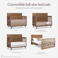 thumbnail image 4 of evolur Convertible Crib Wooden Full Size Bed Rail, Sugar Cane, 4 of 6