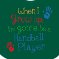 thumbnail image 4 of Inktastic Handball player Future Boys or Girls Baby Bib, 4 of 4
