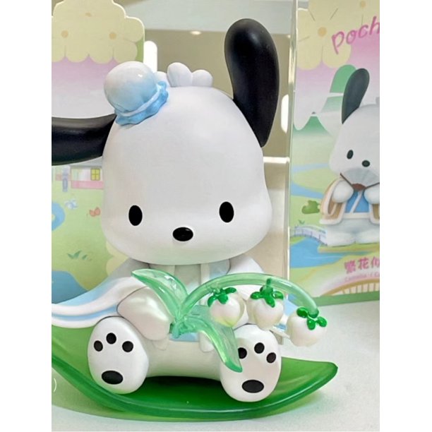 Caja ciega de tela de flores Mingchuang Youpin Sanrio, decoración hecha a mano, regalo de cumpleaños de niña linda, perro Udai, nueva rima