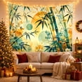 thumbnail image 3 of Bamboo Botanical Tapestry with Leaves and Coordinated Floral Designs, 3 of 7