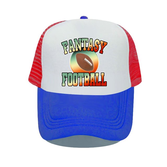 Green Red American Rugger Funny Printed Vintage Snapback Cap Fantasy Football Rugby Trucker Hat Outdoor Exercise Adult Hat YP07056-60cm for adult Gao Jinjia LED