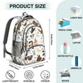 thumbnail image 5 of Dachshund Dog Boston Terrier Dog Backpack for School,Cute School Bag,Schoolbag with Adjustable Shoulder Straps & Padded Back,16.9 Inch, 5 of 5