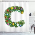 thumbnail image 1 of Ambesonne Letter C Shower Curtain, Celebration Design, 69"Wx75"L, Multicolor, 1 of 3