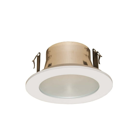 6-Pack-4 Inches Frosted Lens Shower Trim for Line Voltage Recessed Light/lighting-white Fit Halo/juno