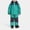 01 Light Blue, variant on Infant Snowsuit Girl Kids Snowsuit Set, Boys Girls Winter Fleeece Lined Hooded Ski Jacket and Snow Bib Pants Waterproof Windproof Insulated Snowboard Ski Suits