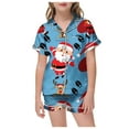 thumbnail image 1 of TBWNWG Girls Outfits & Set Pajamas For Children Shirt And Pant Set Personality Sleepwear Set With Pockets For Christmas,Sizes 4-5 Years, 1 of 4