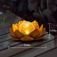 thumbnail image 2 of Waitmin Lotus Glass Solar Garden Lights - Decorative Outdoor Lighting, 2 of 7