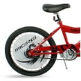 thumbnail image 3 of Micargi 20" BMX S-Type Frame Coaster Brake One Piece Crank Black Rims Black Tire Red Bike, 3 of 4