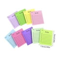 thumbnail image 3 of Colorful Self-Adhesive To Do Notes Sticky Memo Pads for Office Sch00l Home Planning Reminder Sticky Notes Memo Pads Set of 9 Multicolor Sticky Notes for Lists Ideas Messages Gifts, 3 of 6
