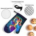 thumbnail image 3 of Salouo Magic Mushrooms ,Fireflies for Oven Mitts and Potholders BBQ Gloves-Oven Mitts and Pot Holders Non-Slip Cooking Gloves for Cooking Baking Grilling (4-Piece Set), 3 of 6