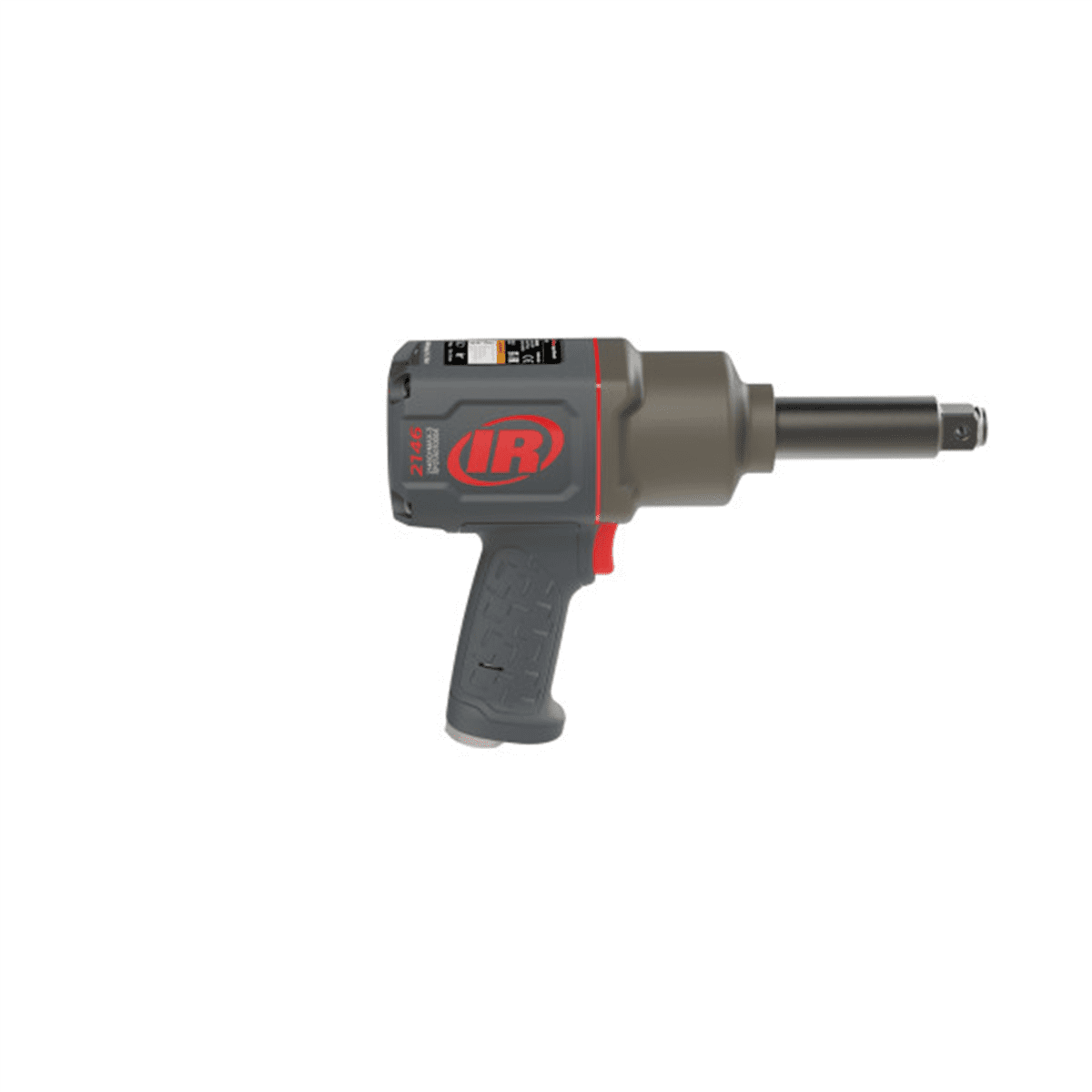 INGERSOLL RAND 3/4 Inch Air Impact Wrench, 3 Inch Ext Anvil, Quiet, 2,000 ft-lb Torque, Friction Ring-Thru-hole Retainer, Pistol Grip