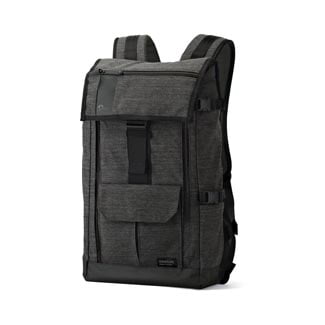 Lowepro StreamLine BP 250 - Backpack for camera with lenses and tablet / notebook - polyurethane, leather, tarpaulin, 600D Oxford poly/cotton - charcoal