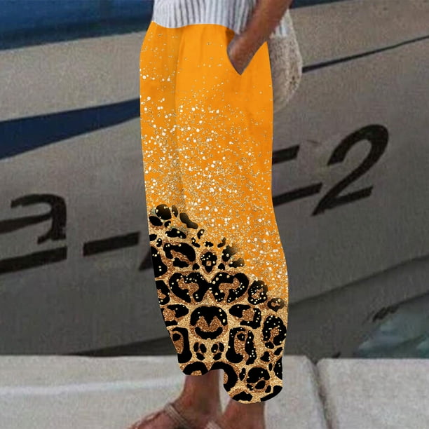 Ichuanyi Liquidación Mujeres Mujeres Verano Algodón suelto de algodón suelto y bolsillo de lino Pantalones sólidos Pantalones ICHUANYI WER2023082210930