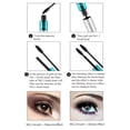 thumbnail image 1 of 2 en 1 4D pestañas postizas fibra de seda maquillaje negro impermeable alargamiento máscara, 1 of 8