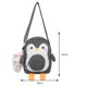 thumbnail image 3 of Bolso informal para mujer, lindo, Kawaii, dibujos animados, pingüino, niñas, bolsos tipo satchel (gris) Sywqhk Para Estrenar, 3 of 8