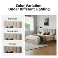 thumbnail image 5 of Upholstered Platform Bed with Underneath Storage, Full Size Platform Bed Frame with Lift up Storage and Tufted Headboard, Full Metal Bed Frame for Boys Girls, No Box Spring Needed, Beige, 5 of 8