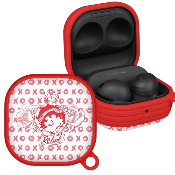Betty Boop Romantic Rebel HDX Case Cover Compatible with Samsung Galaxy Buds Pro & Buds Live (Rebel) by Affinity Bands