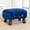 Navy Blue, variant on Small Curved Foot Stool with Handle, Gray Velvet Footstool and Ottomans, Modern Foot Rest with Wooden Legs, Step Stool with Padded Seat for Couch, Living Room