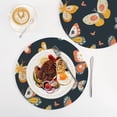 thumbnail image 4 of Butterflies Orange Trivet Mats Woven Pot Holders 3Pcs Non-Slip Heat Resistant for Hot Pots Pans Pats, 4 of 6