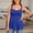 Blue Tops, variant on Women Casual Blouses Simple Solid Color Fashion Summer Sleeveless Tops With Back Hollow And Front Button Detail Blouse Boho Shirt