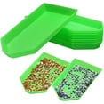 thumbnail image 2 of 50pcs Diamond Tray, Plastic Bead Sorting Trays, Bead Sorting Dotting Boards, 9x4.8cm Cross Stitch Nail Art Tray, Plastic Sorting Storage Plates Tray, 2 of 5