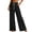Black, variant on Leopard Print Pants for Women High Waisted Wide Leg Pants Drawstring Lightweight Casual Trendy Trousers