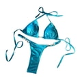 thumbnail image 1 of BKQCNKM Bikini Sets for Women, Micro Bikini, Triangle Bikini, String Bikini, Blue L, 1 of 5
