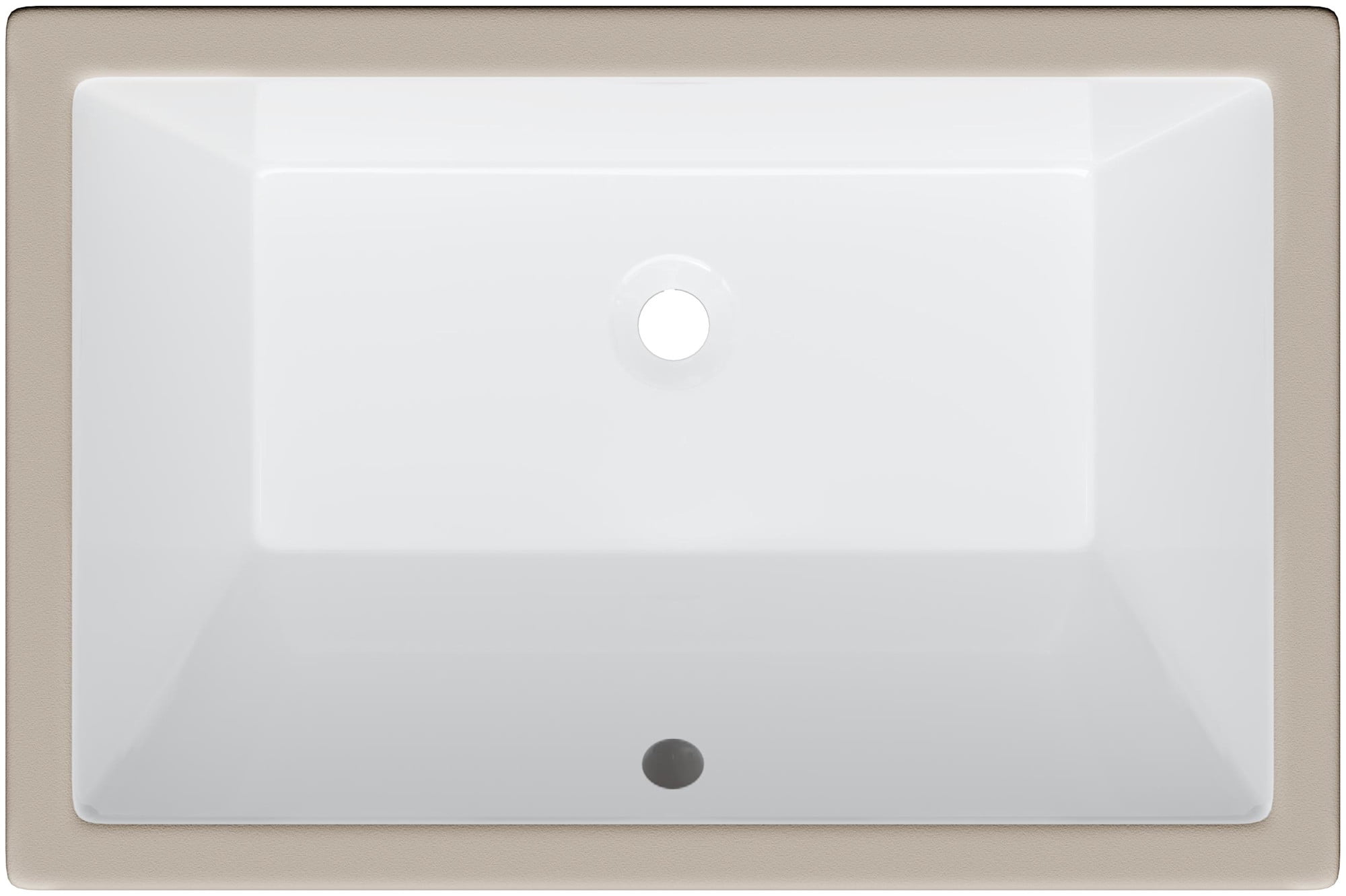 Miseno MNO2113RUBWH Rectangular 21" X 13" Undermount Bathroom Sink - White