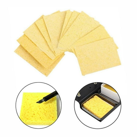 

YFKFYTG Clearance Sales Today Deals Prime Sponges 10Pcs 3.5*4.5cm High Temperature Sponge Clean Clear Tin Welding Soldering Iron