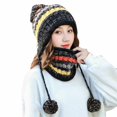 thumbnail image 1 of Maoww Ensemble de Bonnets d'Hiver pour Femmes Adultes Cyclisme Extérieur Course Bonnets Chauds Écharpe, 1 of 8