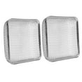 2Pcs RV Furnace Vent 4.5 X 4.5in Heavy Duty Stainless Steel Flying Bug