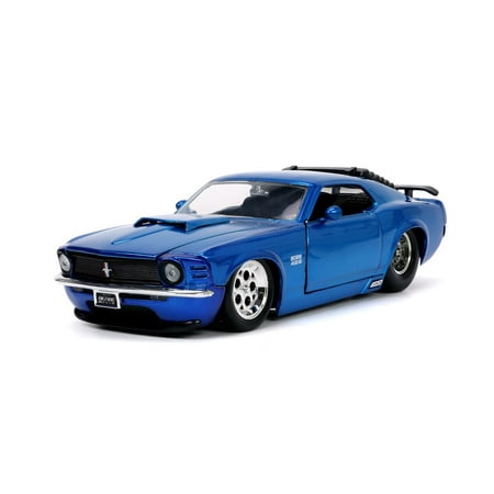 1970 Ford Mustang Boss 429 Blue – Jada Toys 33043 – 1/24 scale Diecast Model Toy Car 1970 Ford Mustang Boss 429 Blue – Jada Toys 33043 – 1/24 scale Diecast Model Toy Car