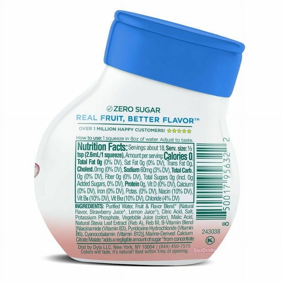 Stur Drinks Strawberry Lemonade Electrolytes Liquid Water Enhancer 1.62 fl oz (Pack of 6)