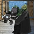 thumbnail image 4 of Wheelchair Cover Lightweight Protective Accessories Dustproof Durable Rainproof Electric Wheelchair Cover for Outdoor Travel , 100x75x100cm Black, 4 of 9