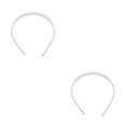 thumbnail image 1 of Diadema blanca Minnieouse resistente al desgaste estilo Simple elegante 4 perlas grandes, 1 of 5