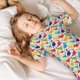 thumbnail image 5 of Balery Colorful Dinosaurs Conjunto de Pijama Infantil de Manga Corta con Estampado – Ropa de Dormir de Algodón Suave-Large, 5 of 6