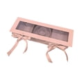 thumbnail image 4 of Caja de flores decorativa con forma de letra, caja de regalo grande de cartón, ventana transparente Rosa, 4 of 9