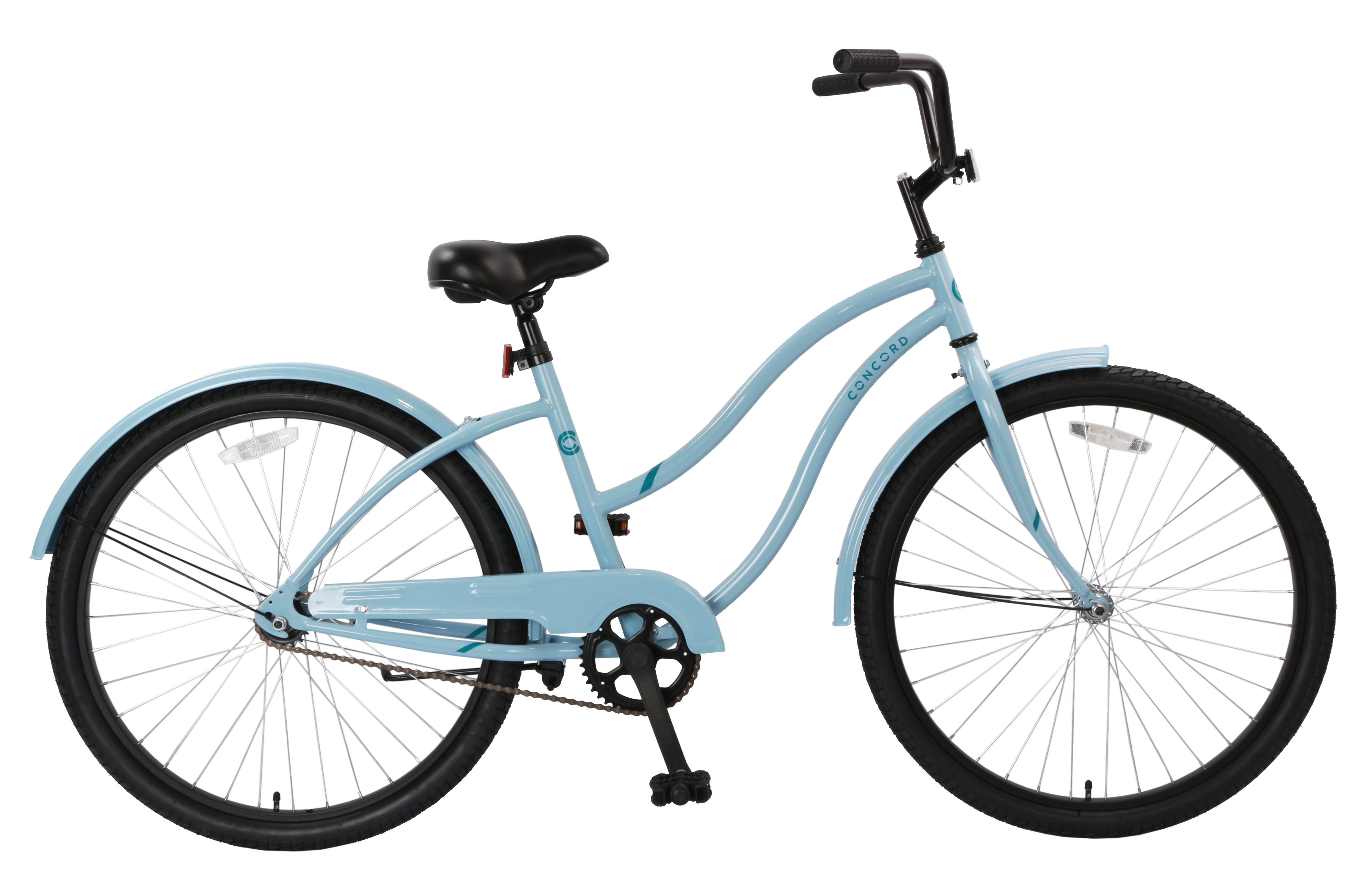 Concord 26" Pacifica Cruiser Bicycle, Fits Riders 5'2" - 5'10"+, Adult, Unisex, Light Blue