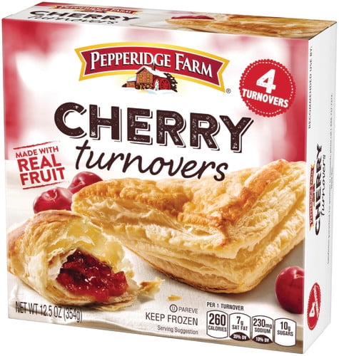Pepperidge Farm Frozen Cherry Turnovers Pastries, 12.5 oz. Box, 4-pack