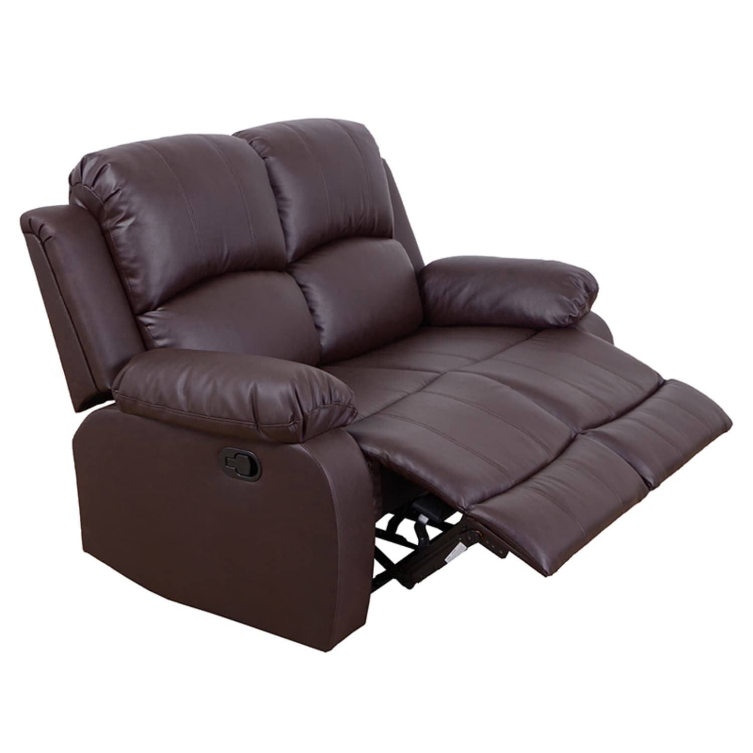 Semi PU and PVC Loveseat - Modern Sofa with Intelligent Functions, Solid Wood Frame, and High-Quality Sponge for Living Room