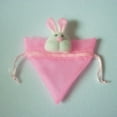 thumbnail image 6 of Large Bunny Triangle Bag Drawstring Candy Gift Bag Baby Shower Favor Pink, 6 of 9